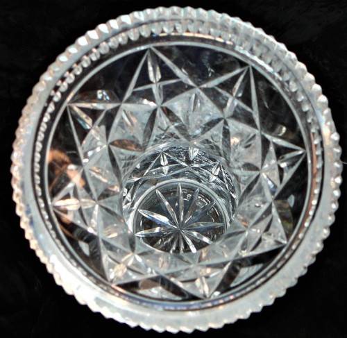 A Beautiful Large Cut Glass Crystal Vase