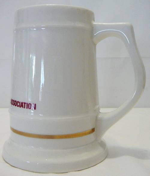 A Porcelain Beer Tankard Celebrating the 50 Year Jubilee of the S. Transvall Football Association