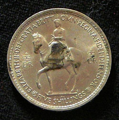 1953 English Coronation Commemorative Five Shillings