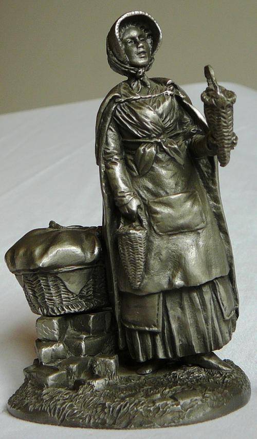 Fine Pewter Ornament 'The Strawberry Girl'  JP 1977