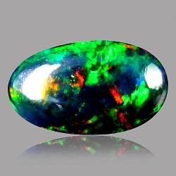 1.97CT OPAL [HKD CERTIFIED] OVAL CABOCHON BLACK, VVS Value: R12'500.00