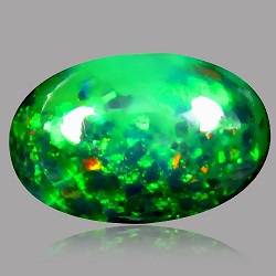 1.74CT OPAL [HKD CERTIFIED] OVAL CABOCHON BLACK, VVS Value: R9'750.00