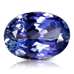 3.74CT TANZANITE [HKD CERTIFIED] OVAL INTENSE BLUE VIOLET, VVS Value: R34'250.00