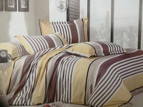 6 Piece - Cotton Feel - Bed Linen - Queen Size- Duvet Cover Set