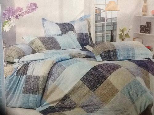 6 Piece - Cotton Feel - Bed Linen - Queen Size- Duvet Cover Set