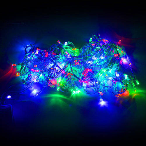 100LED-10M-32ft-Fairy light String White/blue/multi Color with tail plug -Light-String-Decoratio