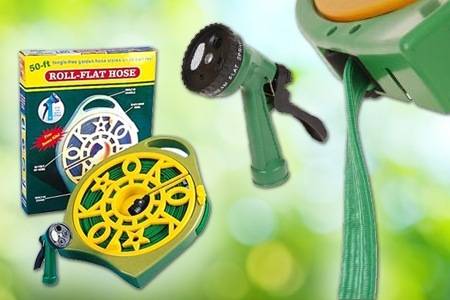 50 FT roll-flat garden hose