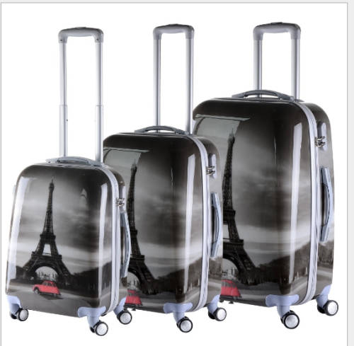 Set of 3 Hardcase PARIS Lightweight Locking Travel Luggage case (20", 24", 28")