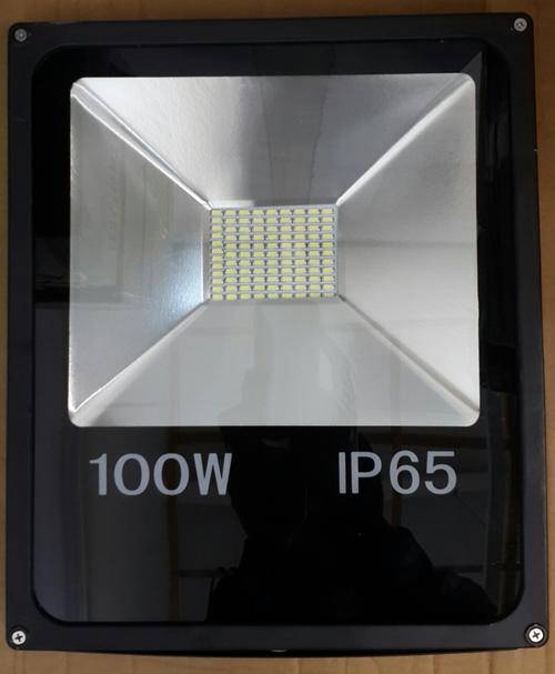 LED FLOODLIGHTS: 100W 220V BLACK SLIM LINE