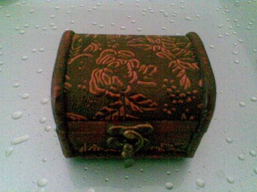 Stunning Small Hand Crafted Wooden Trinket Box