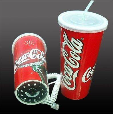 New Novelty Pepsi Can Shape Corded Telephone