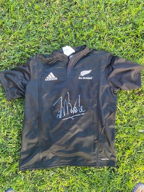 All Black Jersey Signed Zinzan Brook