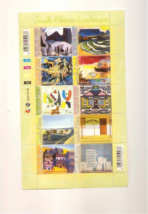 RSA 2005 SOUTH AFRICAN LAND SCAPE FULL SHEET MINT