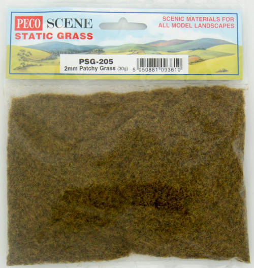 Peco Scene Static Grass PSG-205 2mm Patchy Grass (30g)