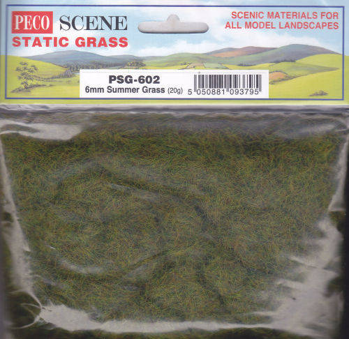 Peco Scene Static Grass PSG-602 6mm Summer Grass (20g)