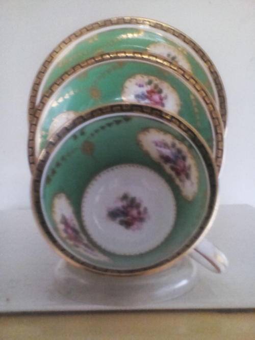 Heathcote porcelain (H.N.Williamson and Co) Pembroke tea trio circa 1912-1928. 1