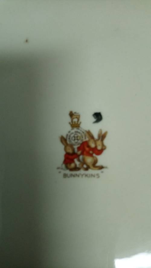*Rare* Barbara Vernon signed Bunnykins bowl c1930s