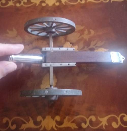 Superior quality miniature black powder cannon.