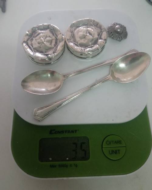 Hallmarked English silver selling for scrap