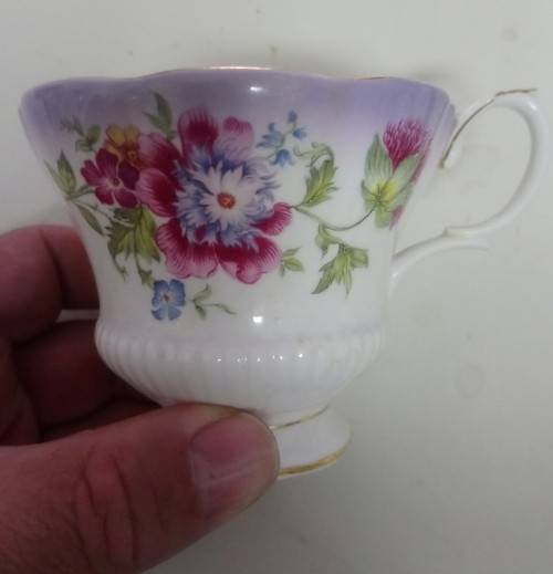 Utterly gorgeous Royal Albert Reflection series tea cups.