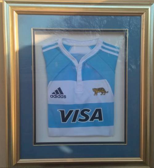 Framed Argentina Rugby Jersey