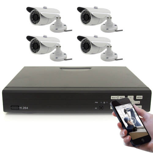 AHD 4 CHANNEL CCTV KIT WITH INTERNET AND 4G PHONE VIEWING