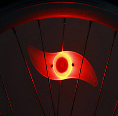 LED multicolor spoke light for bike wheels