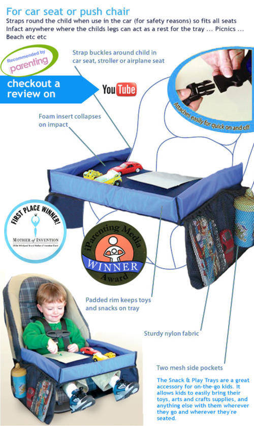 Free Shipping Waterprood Play and Snack Tray/ Car Seat Tray