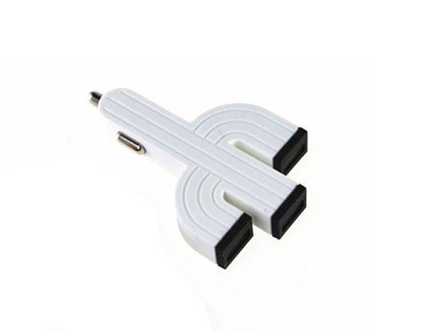 Luminous Triple Usb Car Charger