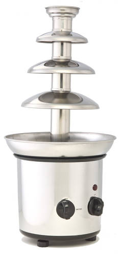 FOUR-TIER CHOCOLATE FOUNTAIN WITH HEATED BASIN