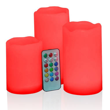 LAVENDER SCENTED LED COLOUR CHANGING CANDLES