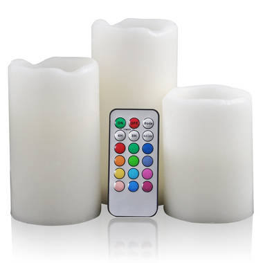 LAVENDER SCENTED LED COLOUR CHANGING CANDLES