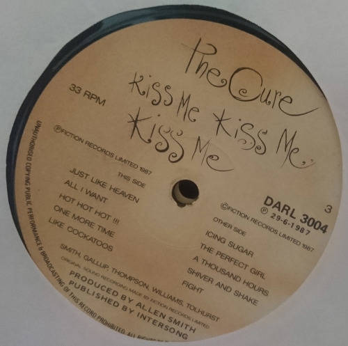 The Cure "Kiss Me Kiss Me Kiss Me" 1987 South African press double album