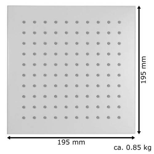 ULTRA MODERN RAINFALL SHOWER HEAD 200MM X 200MM SQUARE ...SUPERIOR QUALITY