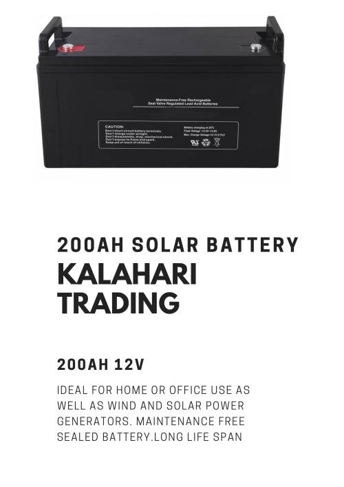 200AH SOLAR BATTERY...YOUR START TO GETTING OFF THE GRID !!