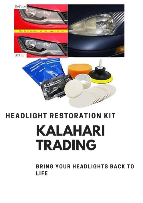 HEADLIGHT RESTORATION KIT...GET RID OF DULL HEADLIGHTS QUICKLY AND EASILY!