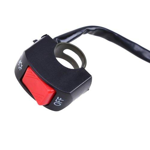 MOTORCYCLE UNIVERSAL HANDLEBAR ON/OFF SWITCH - FITS STD HANDLEBARS UP TO 22MM - 10A CURRENT