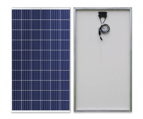 150W POLYCRYSTALLINE SOLAR PANEL-WITH CONNECTOR BOX , CABLES ,2 X CLAMPS & CABLE CONNECTORS