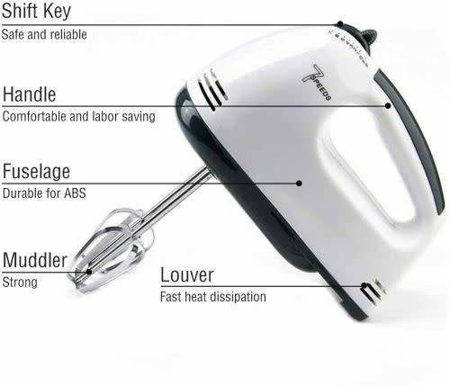 STYLISH 7 SPEED HAND HELD MIXER - COMPACT WITH 260W MOTOR - LOW SHIPPING COST - BETS BUY !!