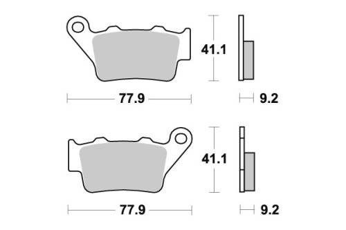SBS675LS rear brake pads for BMW motorcycles