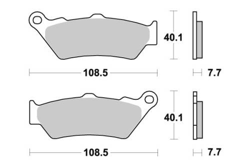 SBS674HS front brake pads for BMW motorcycles