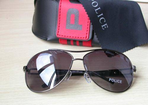 Brand New POLICE Aviator Sunglasses 075 Gunmetal