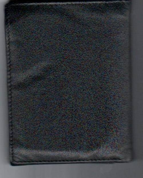 Leather wallet (black)