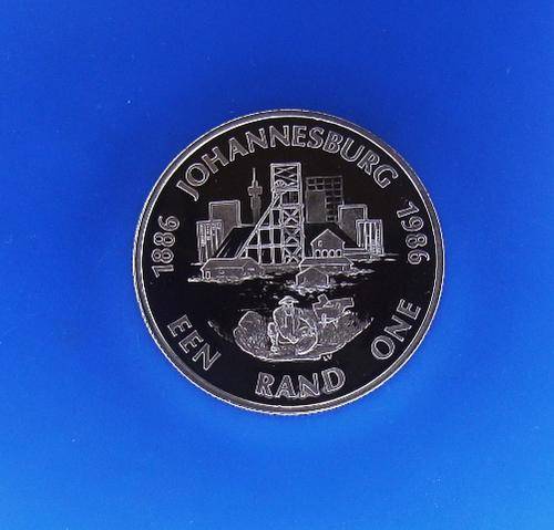 @@THE BEST I HAVE SEEN@@ 1986 PROOF SILVER R1 JHB 100TH ANNIVERSARY