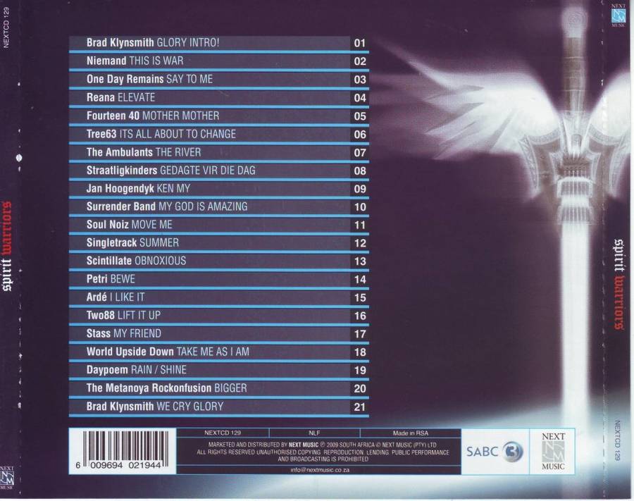 SPIRIT WARRIORS -  21 original christian rock anthems (CD) NEXTCD 129 (FREE BULK SHIPPING)