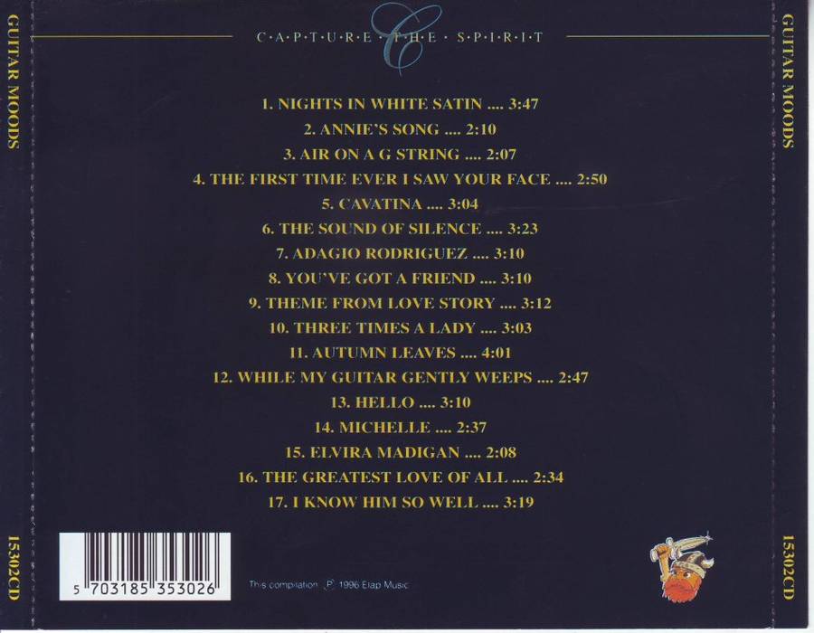 GUITAR MOODS - Capture the spirit 15302CD (FREE BULK SHIPPING)