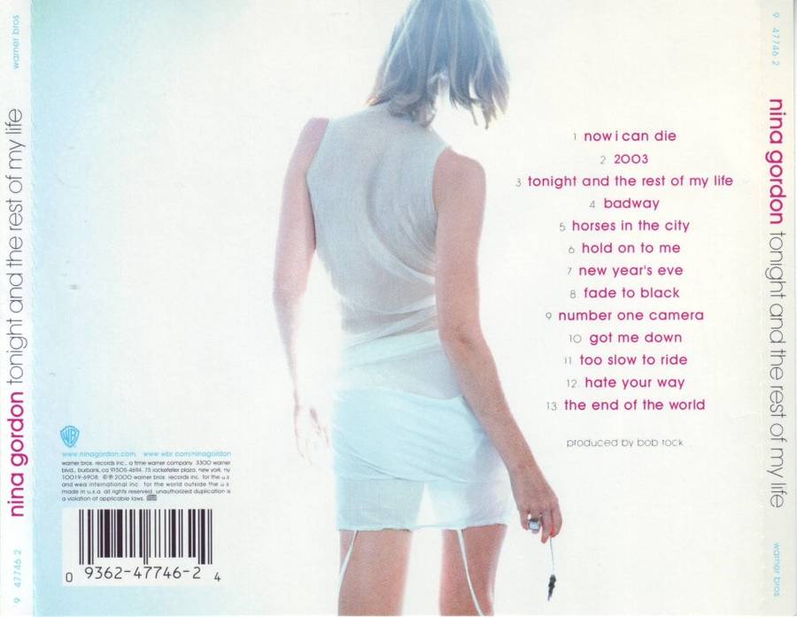 NINA GORDON (ex Veruca Salt) - Tonight and the rest of my life (CD) 9 47746-2 NM