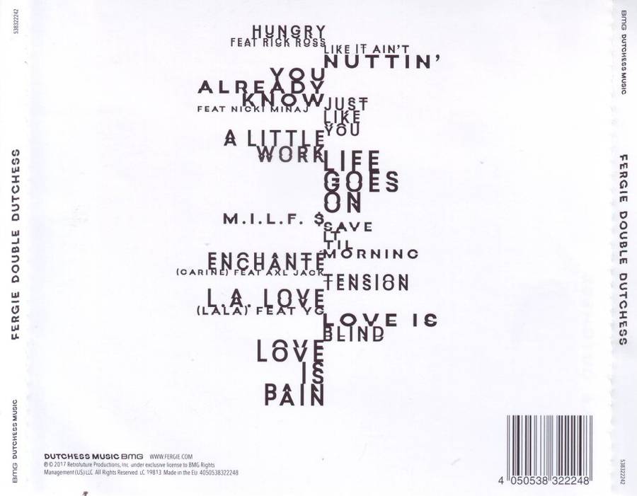 FERGIE - Double dutchess (CD) 538322242 NM