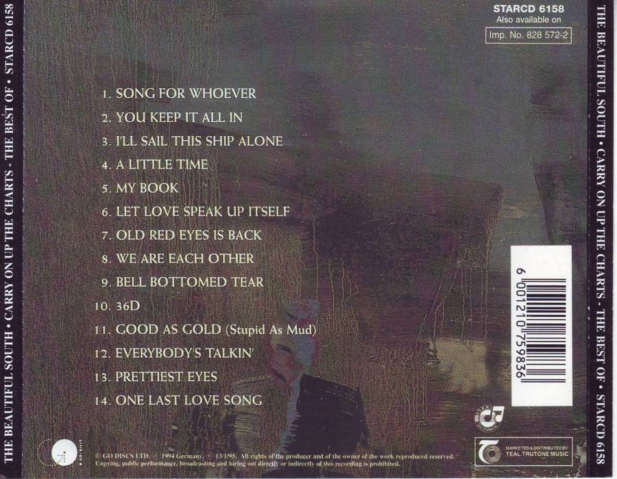 THE BEAUTIFUL SOUTH - Carry on up the charts (CD)  STARCD 6158 VG+