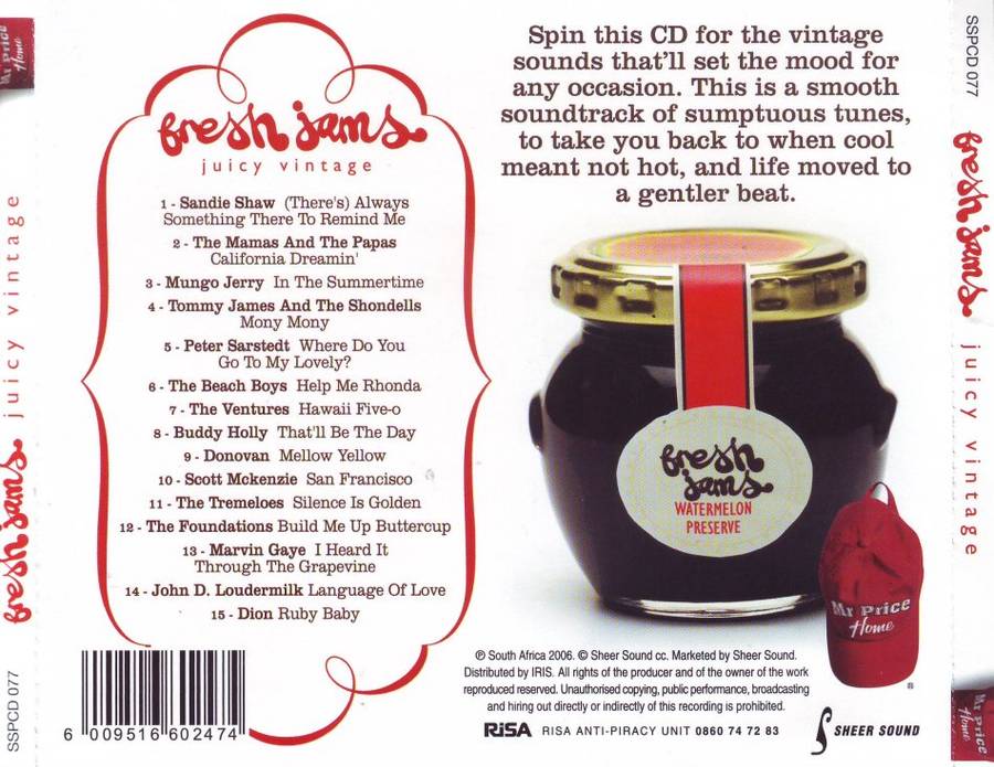 FRESH JAMS JUICY VINTAGE - Compilation (CD) SSPCD 077 NM-